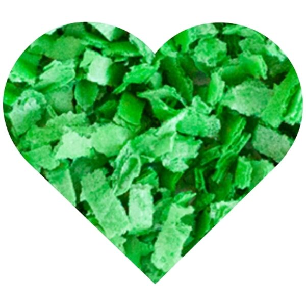 Vafliniai pabarstukai - žalia spalva 100 g.