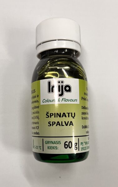 Špinatų spalvos maisto dažiklis šokoladui 60 g.