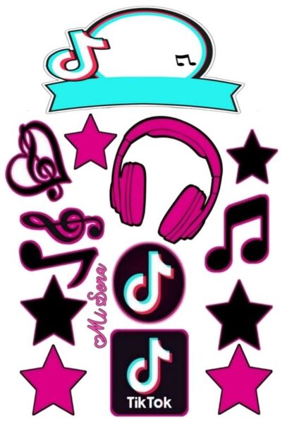 Tik Tok 2 aplikacija ( A4 formatas )