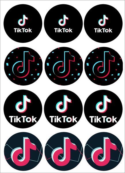Tik Tok 4 aplikacija ( A4 formatas )