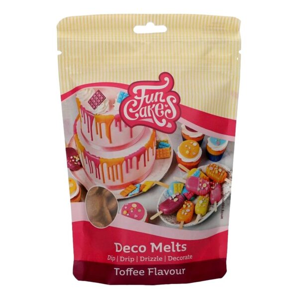 Toffee tirpinama šokolado dražė - FunCakes 250 g.