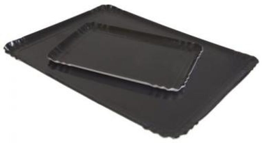 Vienkartiniai padėklai, juodos sp. 5S, 34x28 cm., 1 vnt.