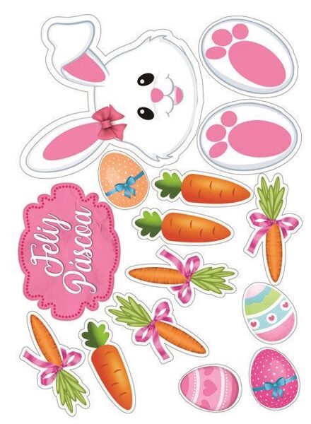 Aplikacija - Rožinis kiškis A4formatas