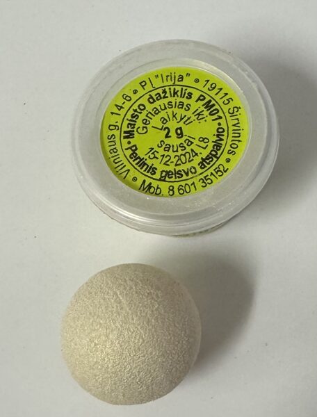 Sausi maistiniai dažai - Kandurinas- Perlinis gelsvo atspalvio 2g.