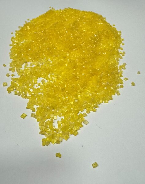 Cukriniai papuošimai - Geltonas cukrus 30g.