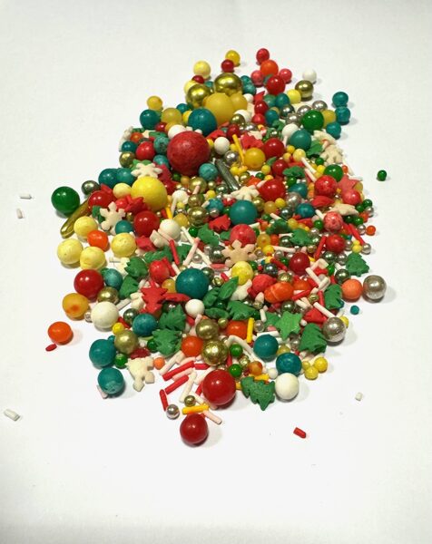 Cukriniai papuošimai - Kalėdų mix. 30g