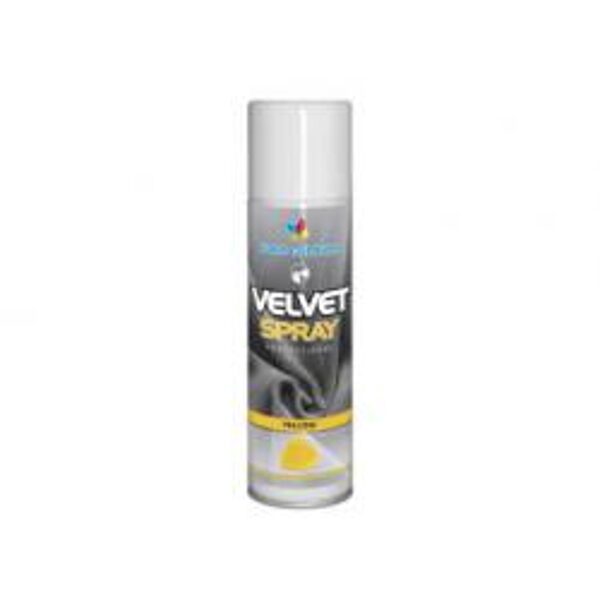 Geltonas purškiamas velvetas - 250 ml.