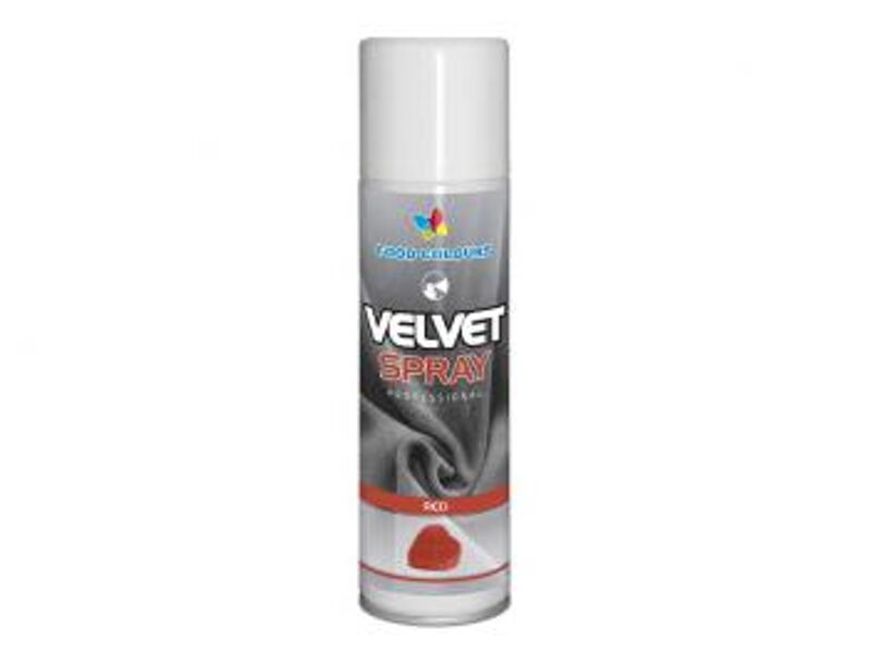 Raudonas purškiamas velvetas - 250 ml.